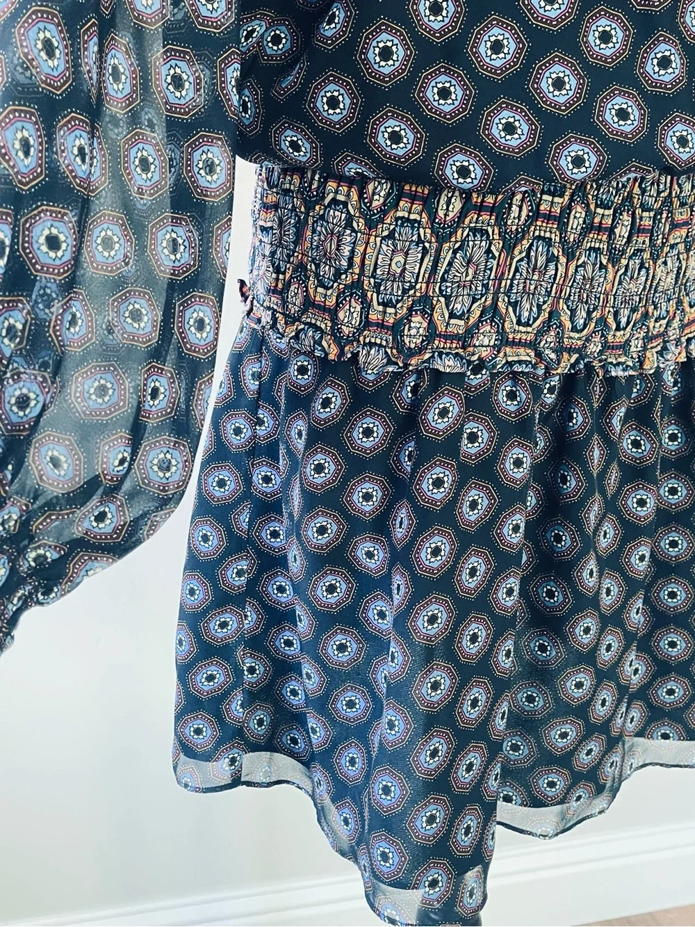 Ramy Brook Printed Davie Silk Mini Dress, Sz. M, NWT - Picture 6 of 13